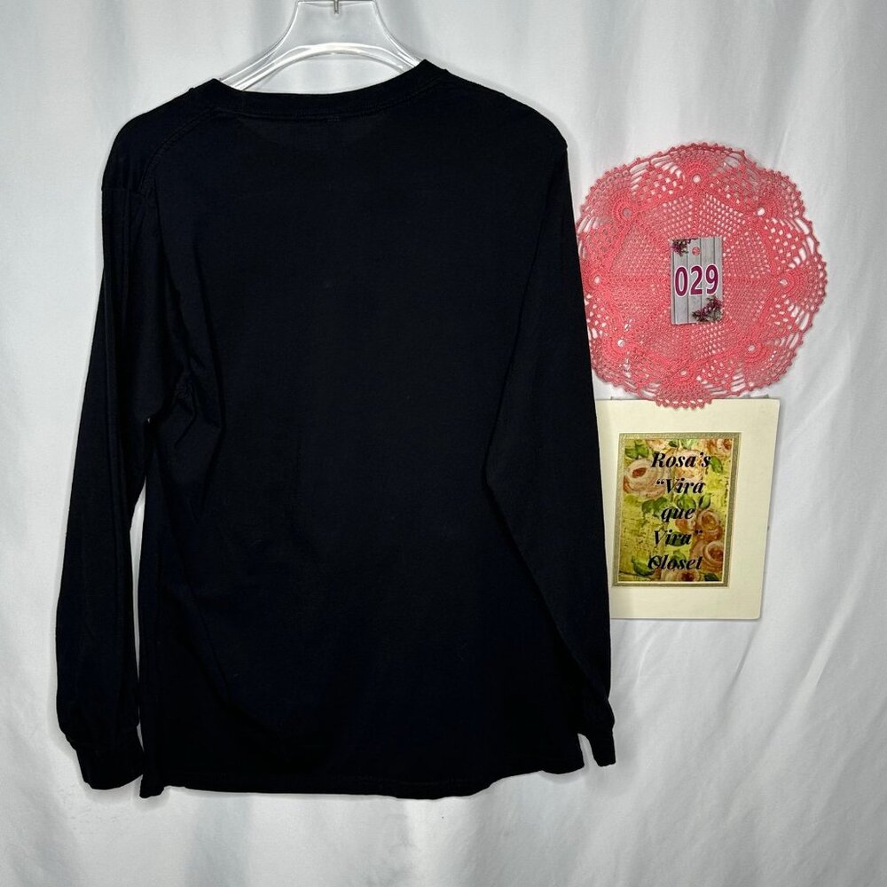 Bengal Long Sleeve Top Black Print Large - Picture 5 of 7